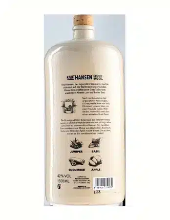 Knut Hansen Dry Gin Magnum 150 cl - 40% - immagine 3
