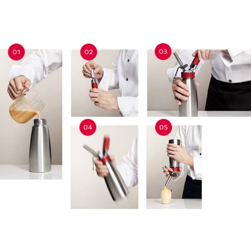 Sifone Panna ISI Gourmet Whip- 0,5 L - immagine 8